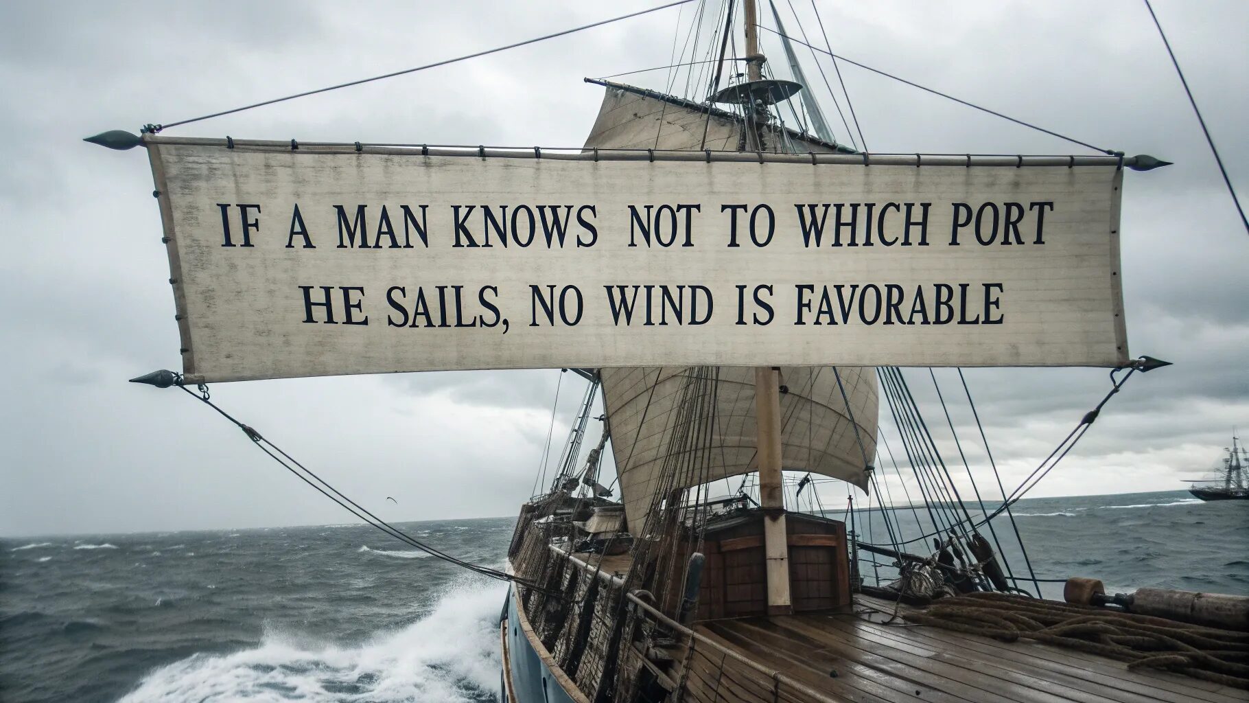 If a man knows not to which port he sails, no wind is favorable