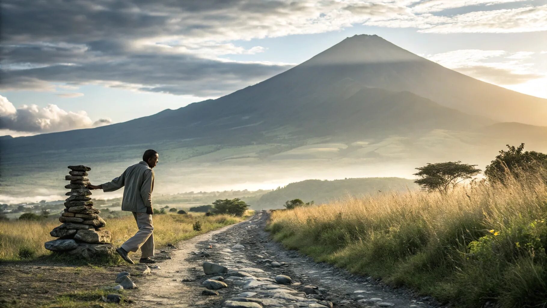 "The man who moves a mountain begins by carrying away small stones."