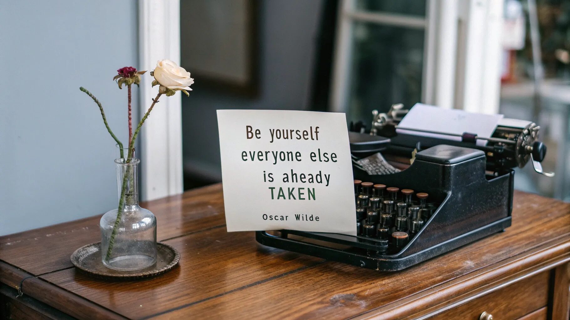 Be Yourself; Everyone Else Is Already Taken