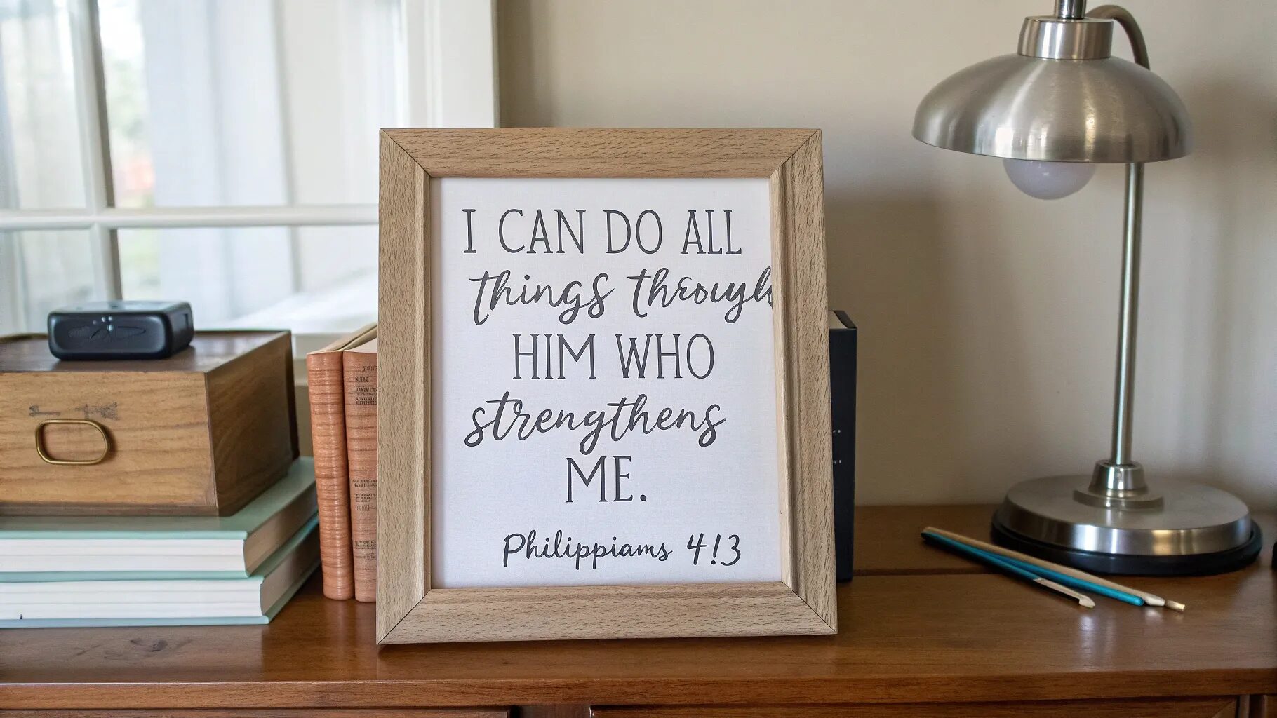 "I can do all things through him who strengthens me." — Philippians 4:13