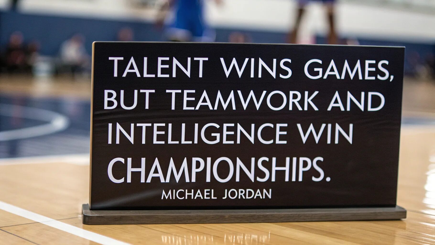 "Talent wins games, but teamwork and intelligence win championships." – Michael Jordan