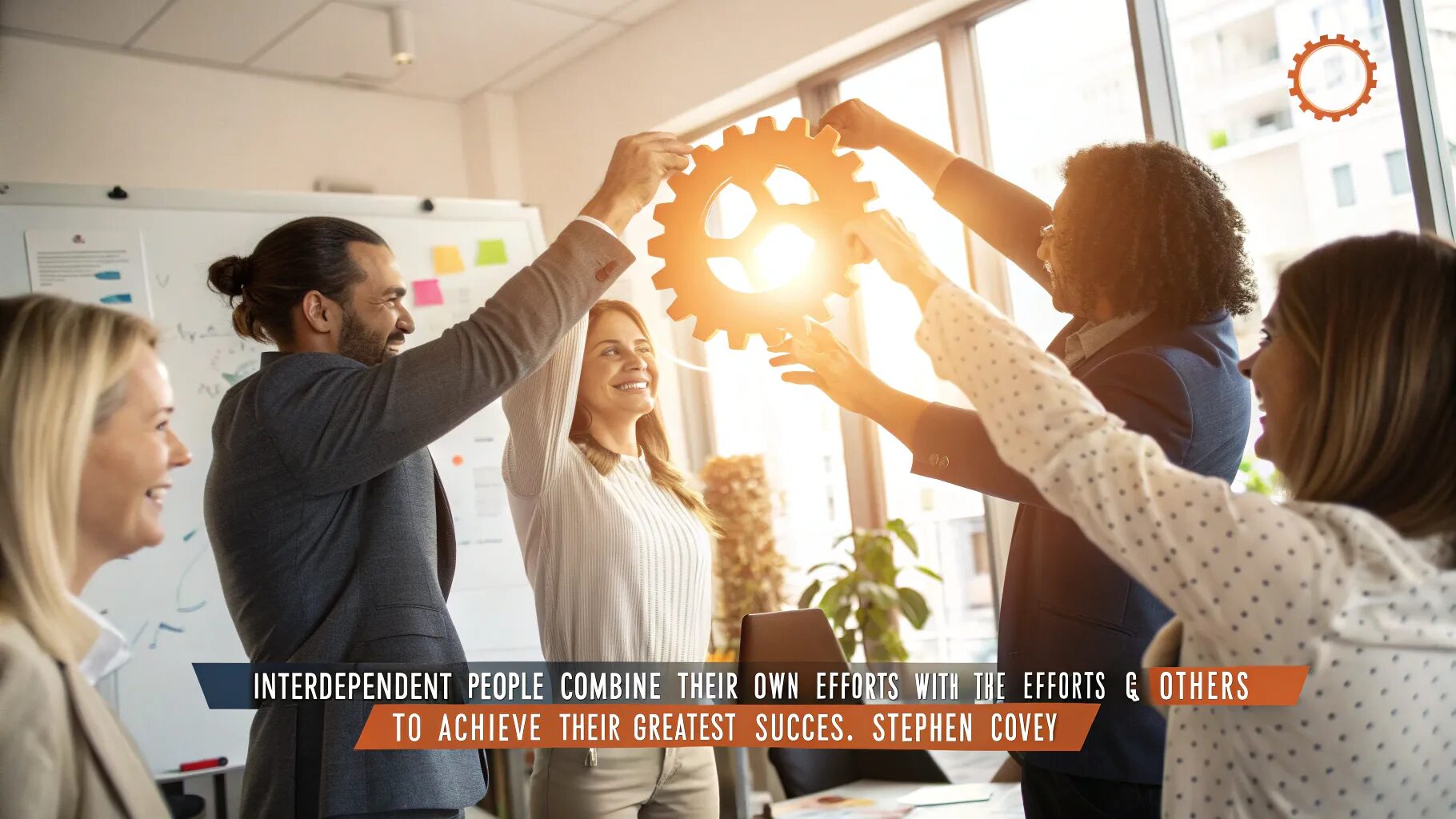 "Interdependent people combine their own efforts with the efforts of others to achieve their greatest success." – Stephen Covey