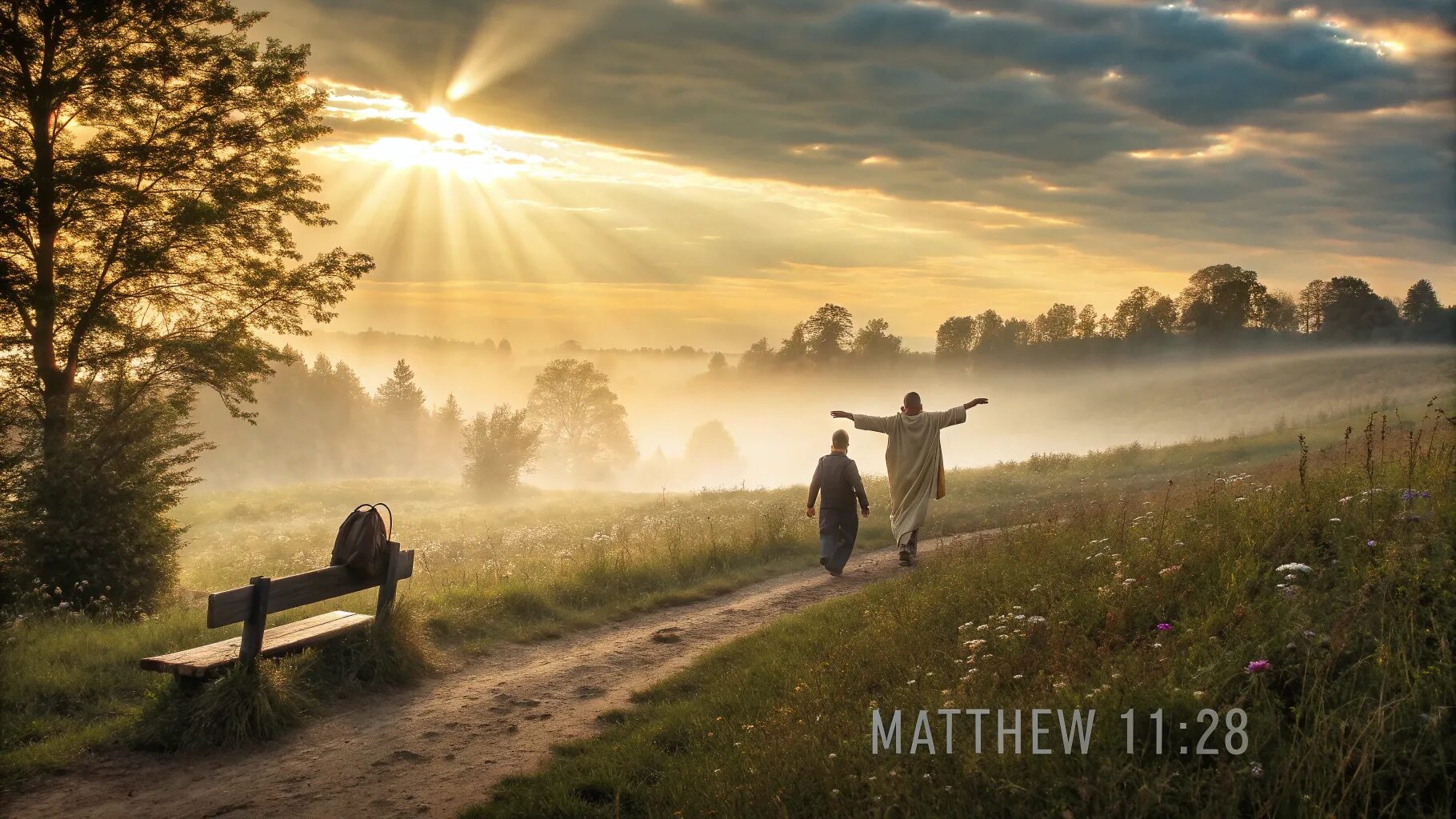 "Come to me, all you who are weary and burdened, and I will give you rest." — Matthew 11:28