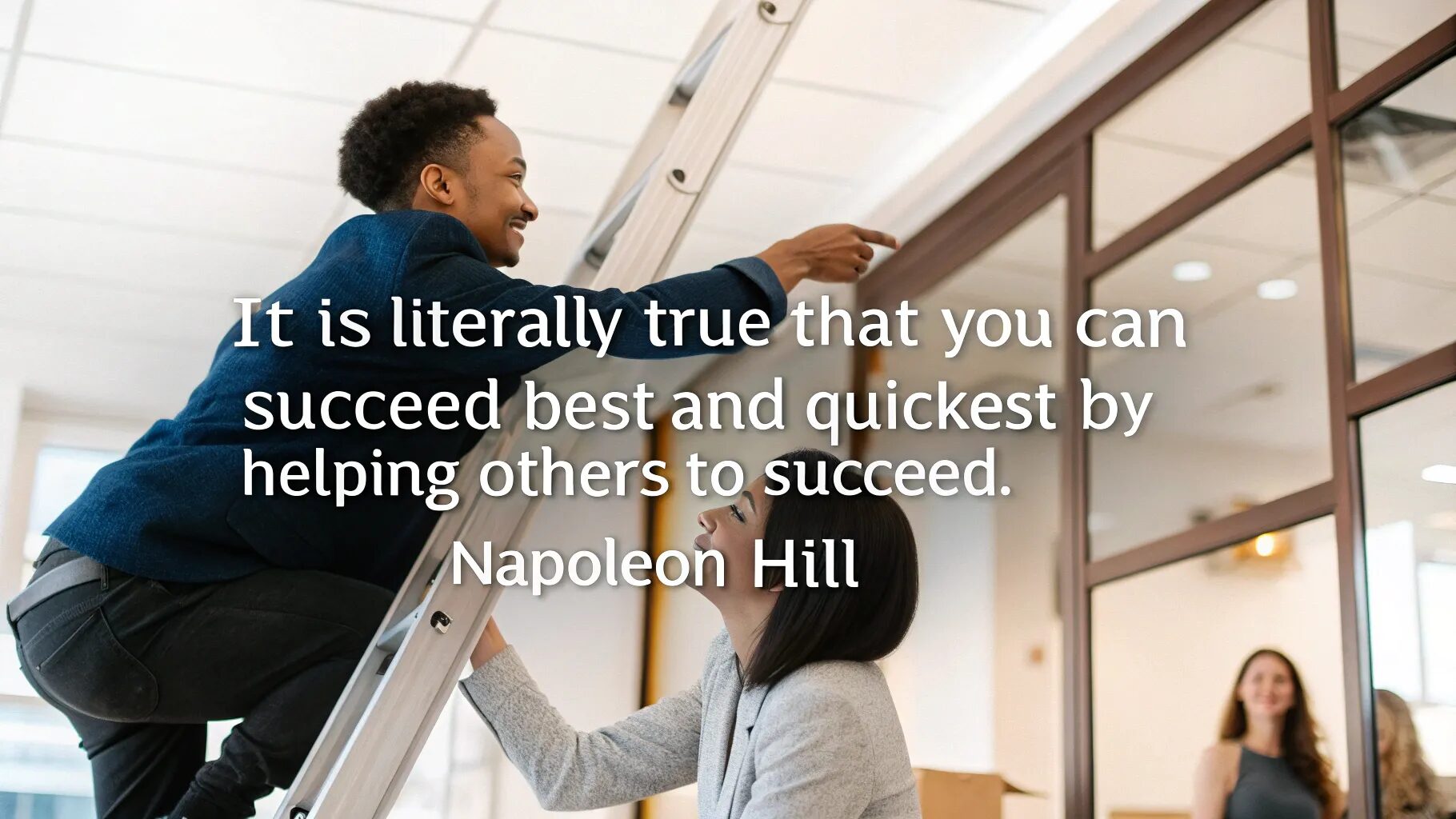 "It is literally true that you can succeed best and quickest by helping others to succeed." – Napoleon Hill