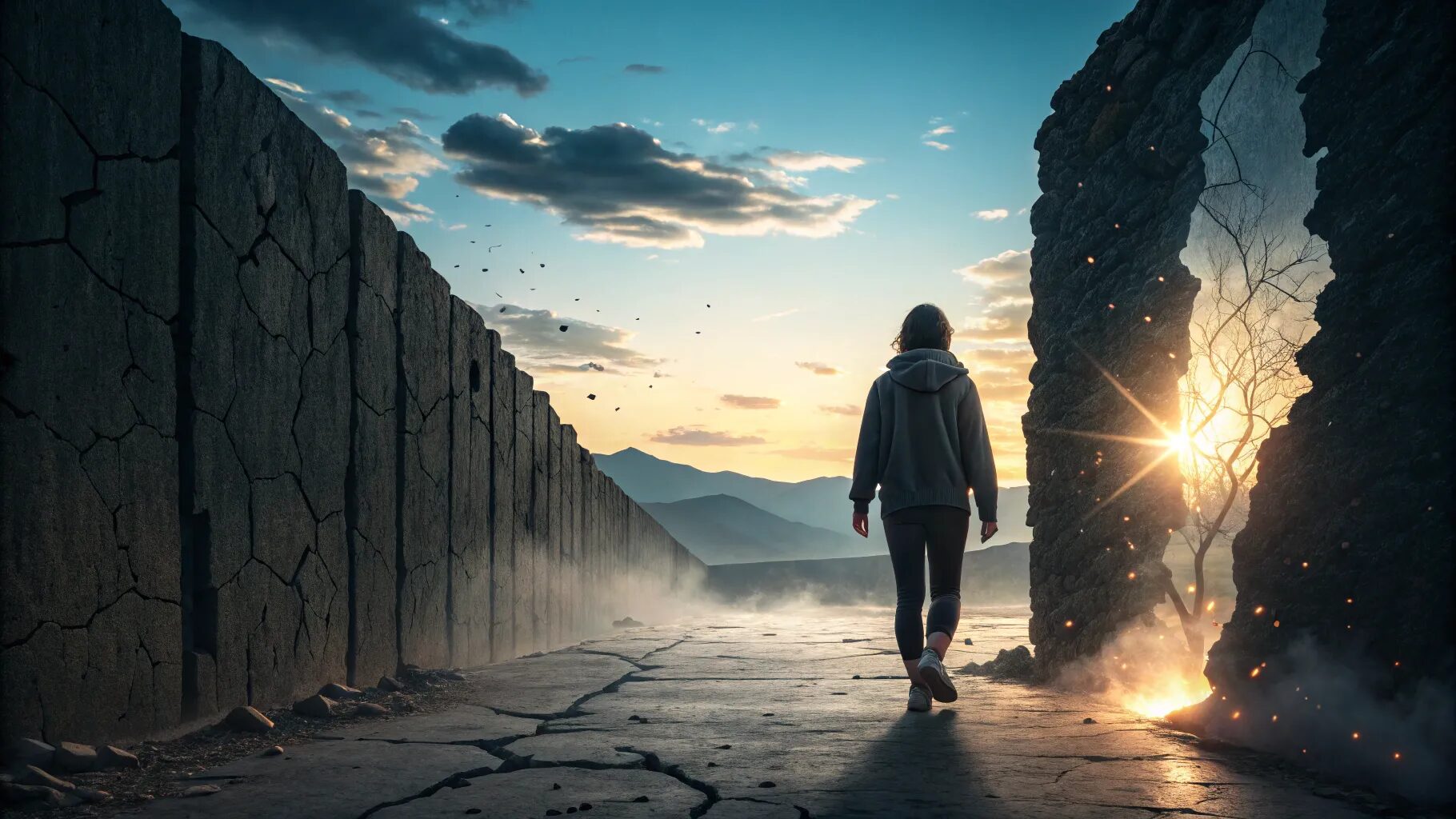 “When you encounter obstacles, don’t turn your back on them. Face them, confront them and your will see them dissolving in front of your eyes.”  Dr Roopleen